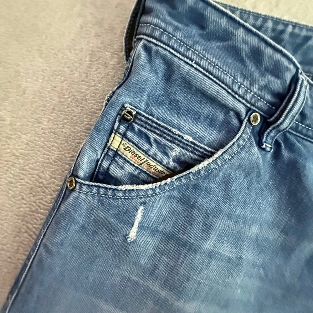 Diesel Krooley Blue Eyecons 2013 Mens Jeans 32x32 Made in Italy Carrot Slim Blue